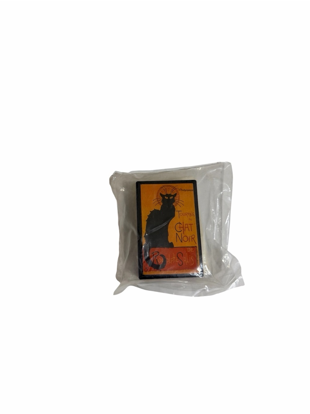 Vintage Chat Noir Mint Box Black Cat Sealed - Orange and Black MCM Retro